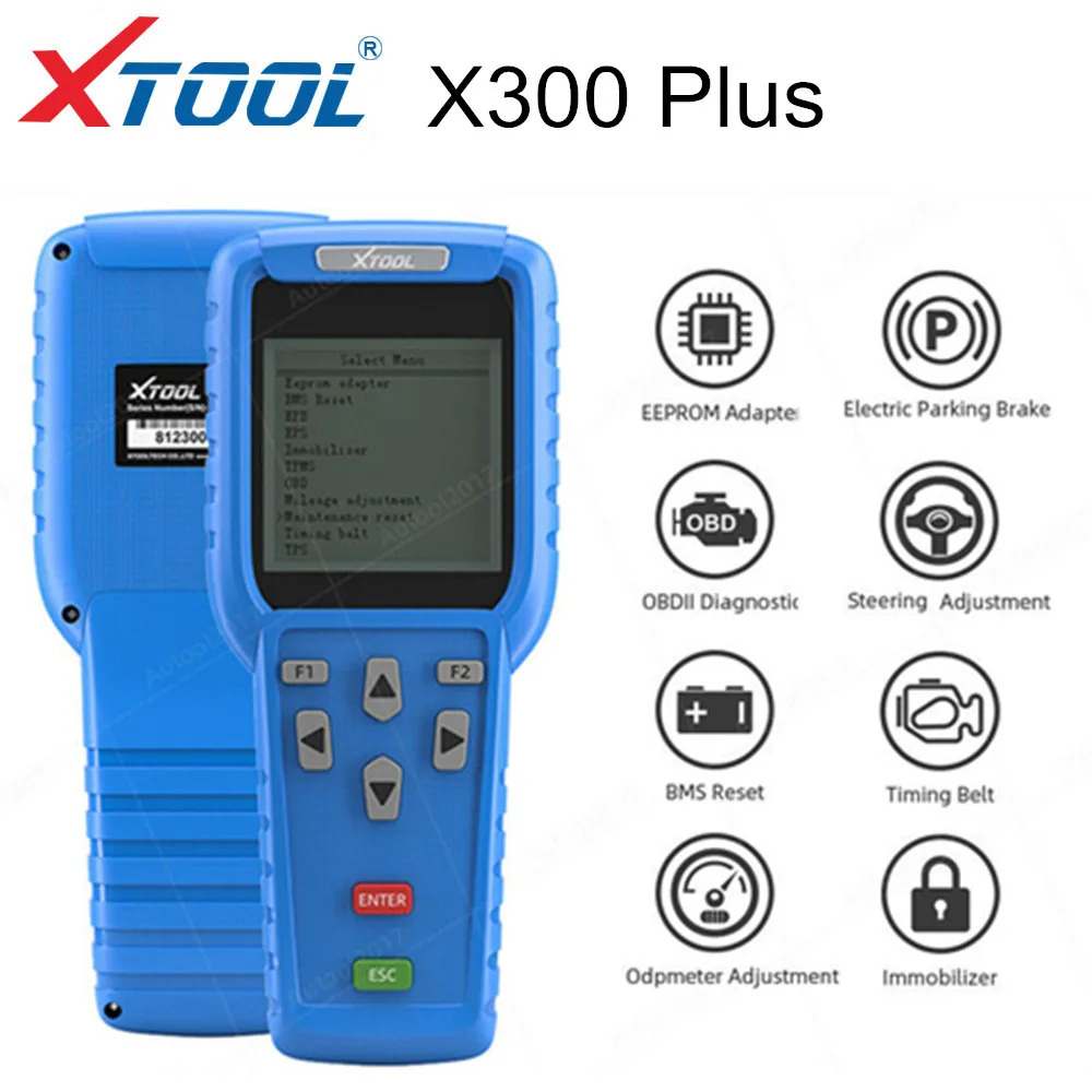 Программатор автомобильных ключей XTOOL X300 Plus + устройство для сброса давления в