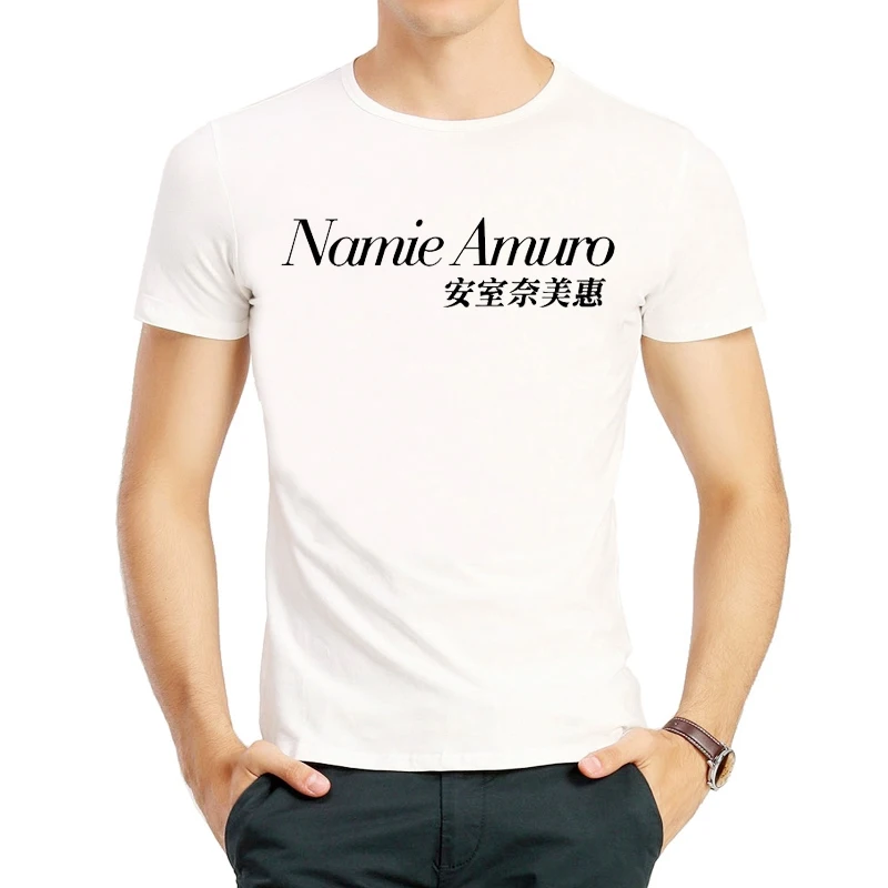 Namie Amuro Футболка модная мужская белая футболка с коротким рукавом с логотипом Namie Amuro футболки Модная футболка унисекс со звездой - Цвет: 1