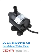 800L/ч 5 м DC 12V 24V Солнечный безщеточный Водяной циркуляционный насос для воды