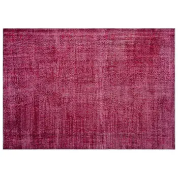 

Handmade Red Vintage Overdyed Turkish Area Rug 212x311 Cm-6'11''X10'2''