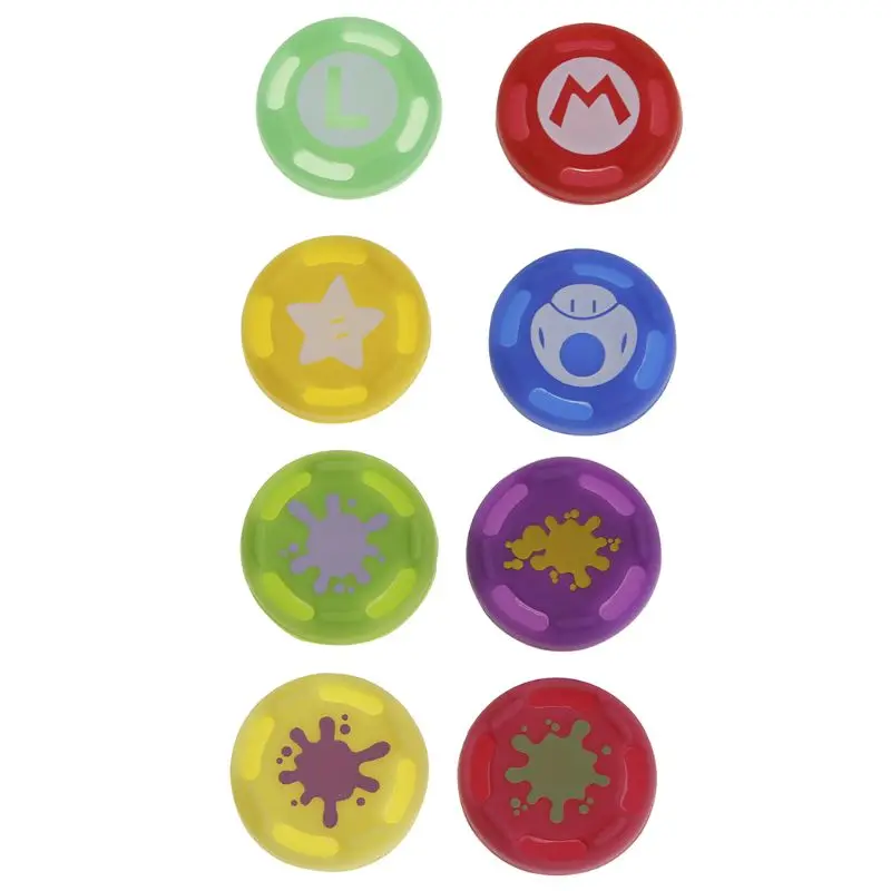 4x Silicone Thumb Stick Cover Grip Gamepad Analog Joystick for Switch Pro PS4 Handle U50D for PS4