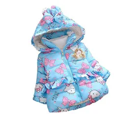 Стиль, Зимняя Новая Стильная хлопковая детская одежда с милым принтом кота