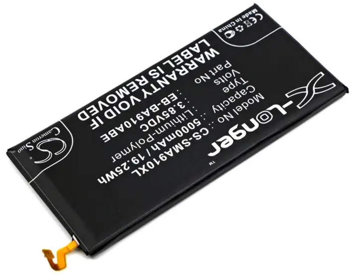 Cameron sino 5000 мА/ч, батарея для SAMSUNG Galaxy A9 Pro Duos TD-LTE SM-A9100 SM-A910F/DS EB-BA910ABE