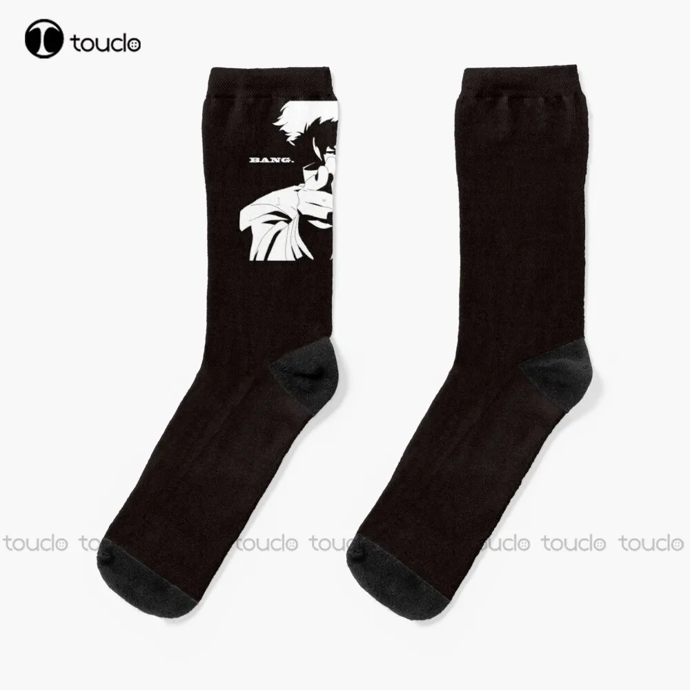 

Cowboy Bebop - BANG ! Socks girls crew socks Personalized Custom Unisex Adult Teen youth Socks 360° digital print Fashion new