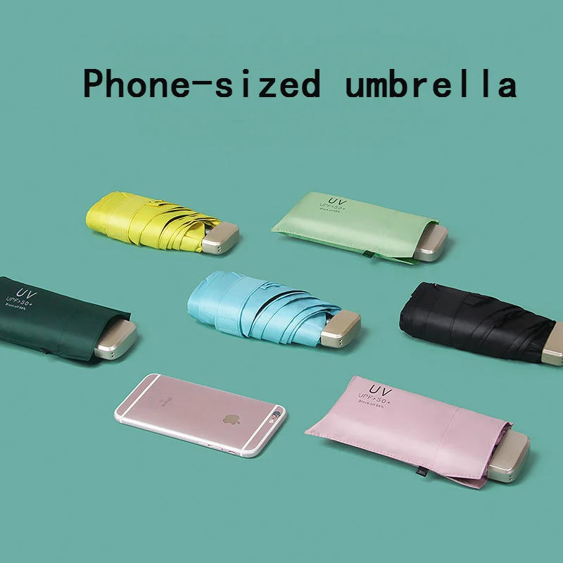 Sun Umbrella Very Small Mini Umbrella Vinyl Umbrella Pocket Sun Protection And Ultraviolet Protection Parasol