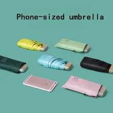 Sun Umbrella Very Small Mini Umbrella Vinyl Umbrella Pocket Sun Protection And Ultraviolet Protection Parasol