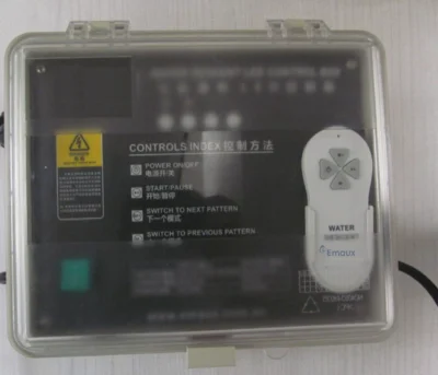 LED control box Водяной занавес водопад фонтан, бассейн Водный пейзаж водопад, сопло для ландшафтного дизайна, бассейн фонтан, вилла Открытый сад пейзаж - Цвет: LED control box