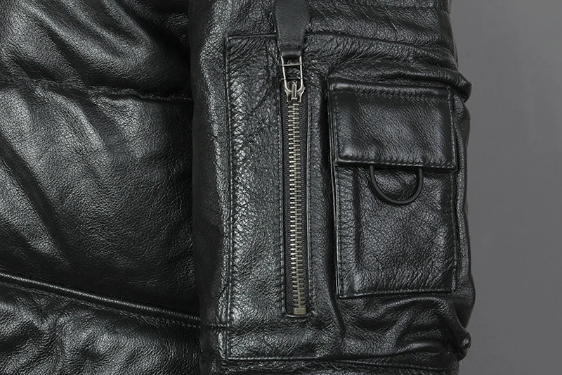 Рисунок 6 - Мужская длинная куртка из натуральной кожи