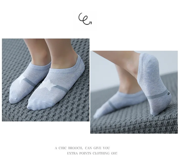 Spring And Summer New Style Children Mesh Breathable Hidden Ankle Socks Wholesale Children Socks Cartoon Pattern Thin No-show So