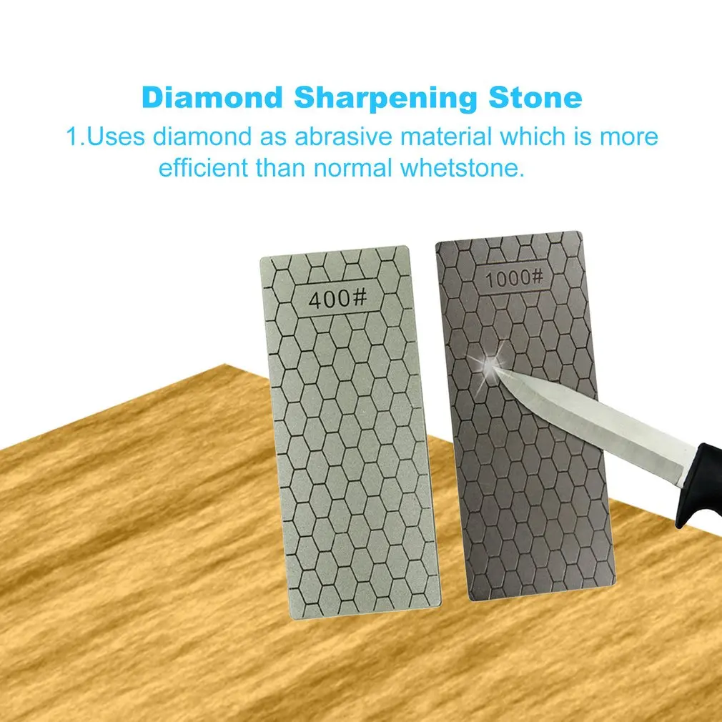 Профессиональные 400/1000 тонкие алмазные точильные каменные ножи алмазная пластина точильный брус для ножей точильный нож точильный инструмент