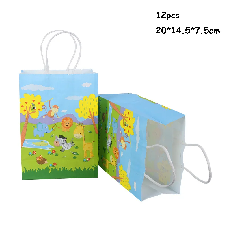 12pcs bag B 13 шт. рождественские сумки для детей или гостей Подарочный пакет с наклейка с новогодней елкой упаковка для конфет navidad украшения Merry xmas natal - Цвет: 12pcs bag B