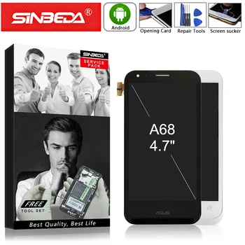 

4.7" Original For ASUS Padfone 2 II A68 LCD Display Touch Screen with Frame Bezel Digitizer For ASUS Padfone 2 A68 Display A68m