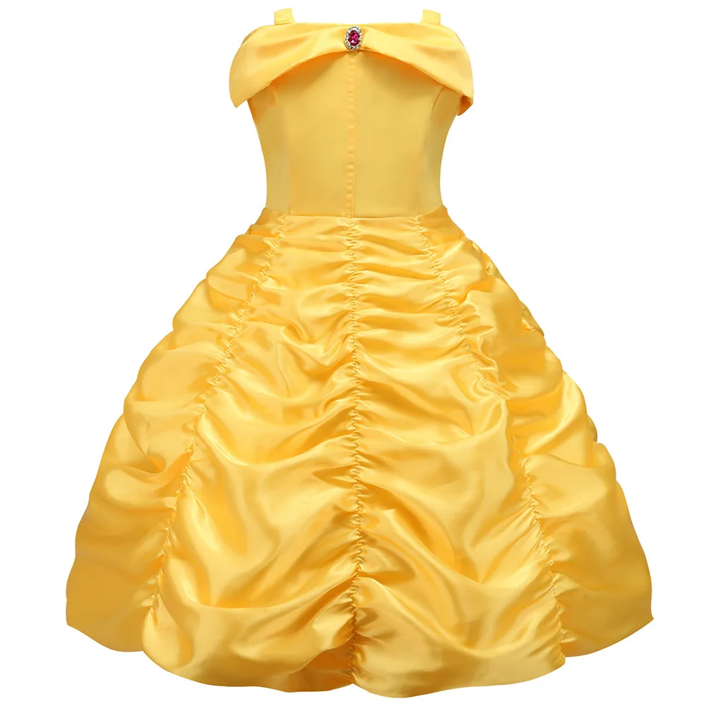 

Europe And America Hot Selling Beauty And The Beast Princess Belle Performance Wear Girls Dress Princess Dress