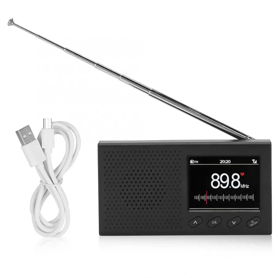 Портативный DAB + FM Bluetooth 4 2 радио приемник программа фотографии в реальном времени