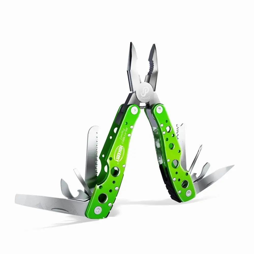 

9-in-1 hand tool Screwdriver Mini Portable stainless Multitool fold pocket folding knife pliers Outdoor tools Crimper Cable 2020