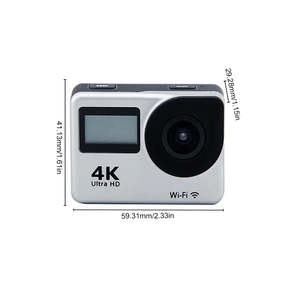 4K сенсорный экран WiFi Спортивная экшн-Камера lcd двойной экран 1080P водонепроницаемый Спорт DV велосипедный шлем камера мотоциклетная камера