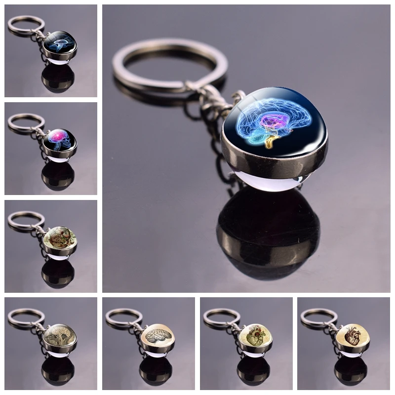 AuPra Blue Dream Eye Keyring Leather KeychainKey Ring Pendant Gifts