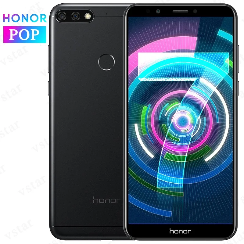 Huawei Honor 7c Android 8.0 мобильный телефон Уход за кожей лица ID 5.9" полный вид Экран Qualcomm Восьмиядерный 13MP двойной сзади камера отпечатков пальцев