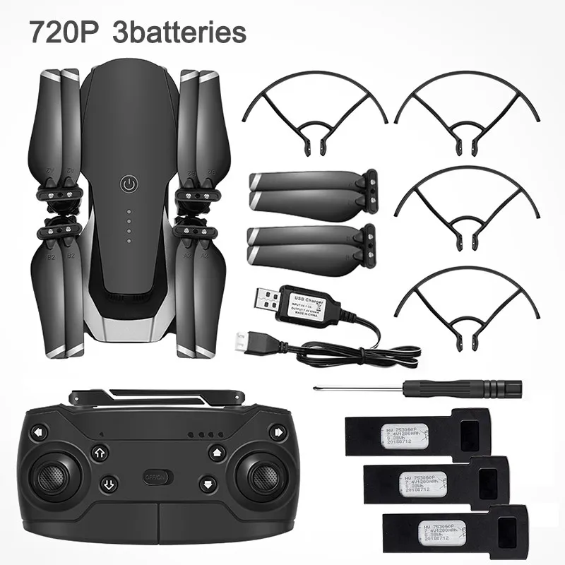 720P 3Battery Eachine E511S gps динамический следить за Wi-Fi FPV с 1080P камера 16 минут время полета Радиоуправляемый Дрон Квадрокоптер - Цвет: 720P 3Battery