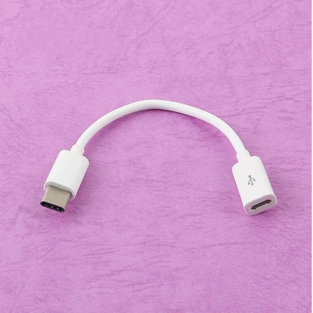 Черный/белый USB 3,1 кабель для передачи данных тип-c штекер для микро-5pin женский телефонный кабель для передачи данных 0,1 м 0,15 м