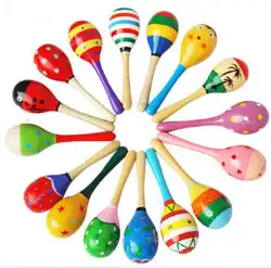 Детская деревянная игрушка, большой песочный молоток wm115, тренировочный деревянный песочный шар, погремушка, детская игрушка для детей 0-3