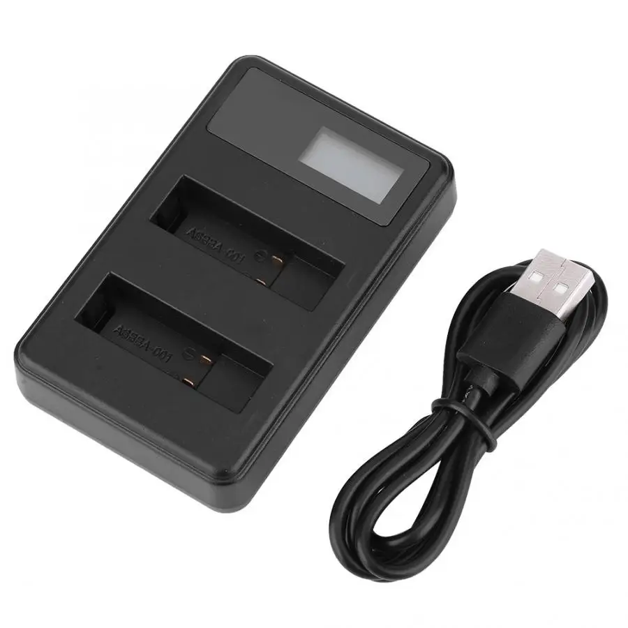 ASBBA-001 камера перезаряжаемая литий-ионная батарея зарядное устройство USB двухканальный Быстрая зарядка с ЖК-дисплеем для Gopro Fusion