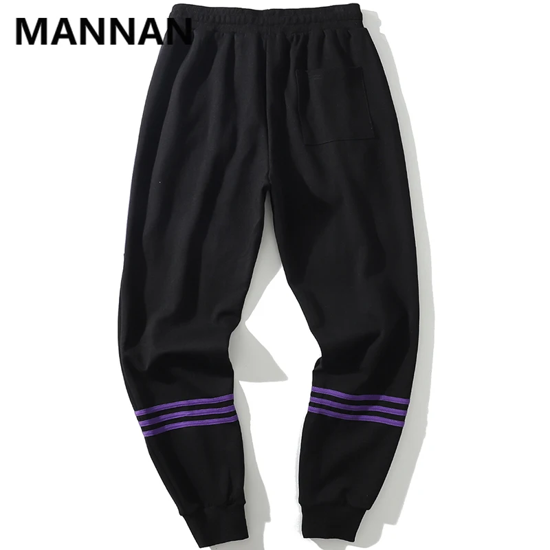 MANNAN свободные спортивные штаны для отдыха мужская модная уличная одежда повседневные хлопковые Лоскутные Мужские штаны s брюки