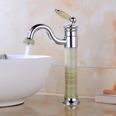 Facebasin кран в европейском стиле горячей и холодной воды кран настольная раковина вращающийся кран с одной дырочный смеситель для ванной комнаты