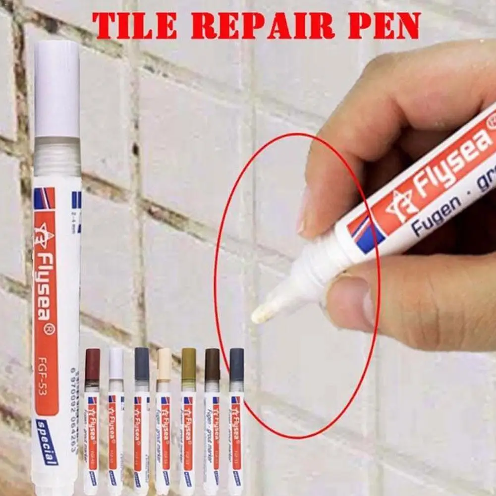 Color Pen White Tile Refill Grout Pen Tile Gap Repair Bathroom Porcelain Filling Waterproof Mouldproof Cleaner Agents Paint P2N1 1