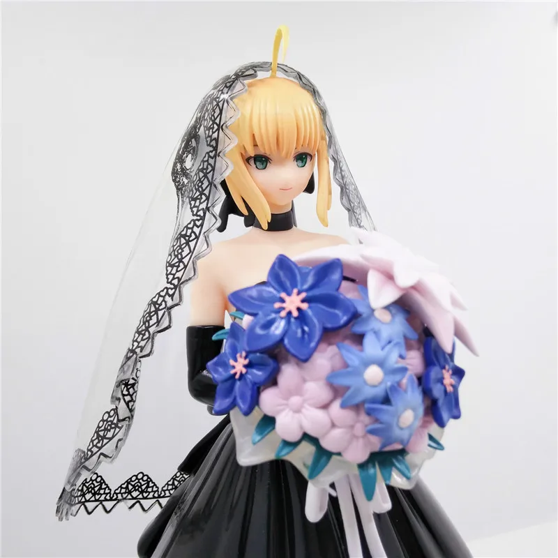 Аниме Fate/stay Night Joan of Arc Saber Arutoria Pendoragon Королевское черное платье GK ПВХ фигурка Коллекционная модель игрушки M3223