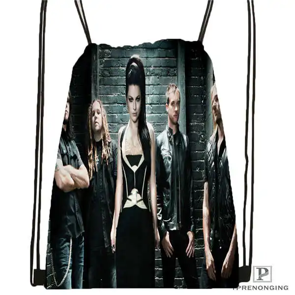 

Custom Evanescence Drawstring Backpack Bag Cute Daypack Kids Satchel (Black Back) 31x40cm#180612-02-7