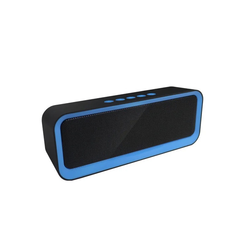 Mini Portable Bluetooth Speaker EBS-308 Metal Mesh Colorful Frame TF Card and U-disk Wireless Stereo Music Player Gadget Gift
