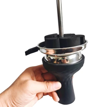 

The whole Hookah Bowl Phunnel Metal Silicon Shisha Accessory Sheesha Charcoal Holder Narguile Parts Nargileh Head Chicha Shisha