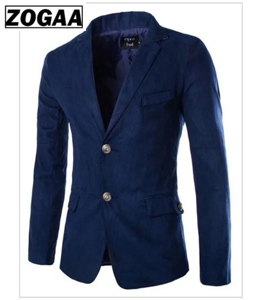 ZOOGAA/Лидер продаж, Новое поступление, модный Блейзер, повседневный мужской пиджак, новинка весны и лета, мужские костюмы, повседневное пальто