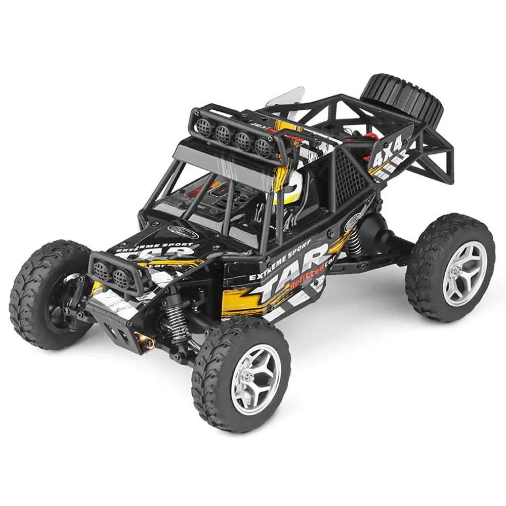 1:18 четырехколесный привод RC Внедорожник для пустыни быстрая скорость дистанционного управления автомобиль игрушка - Цвет: black