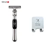 Titan razor double edge safety razor kit shaving soap replacement  blade straight razor set for men gift ► Photo 3/6
