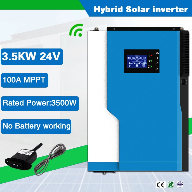 3500 Вт 24 В постоянного тока 100А гибридная Номинальная мощность PV 5000 автономный