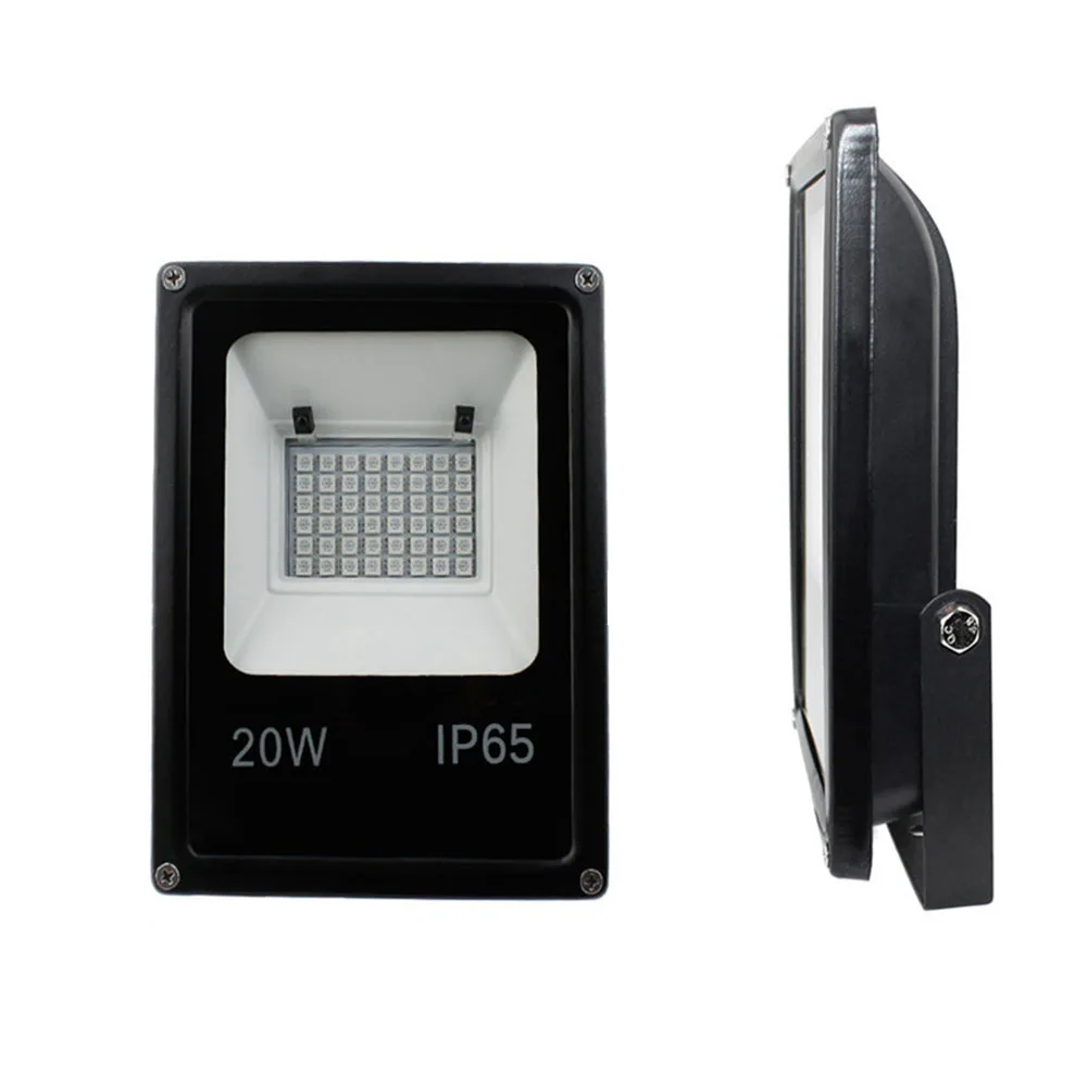 

Aluminum Waterproof Color Changing Security Garden Decorative Spotlight Remote Control Wall Garage Led Floodlight Outdoor RGB