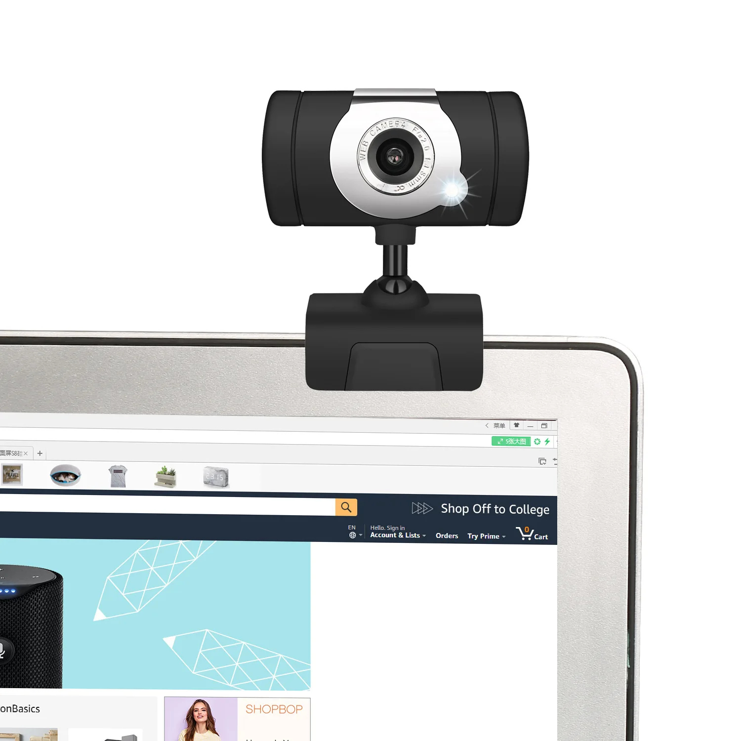 Basix веб-камера USB компьютерная веб-камера Веб-камера с микрофоном клип-он для Skype для Youtube Настольный Ноутбук, для ноутбука 360 градусов камера
