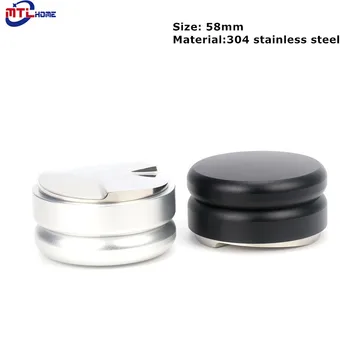 

58mm 304 Stainless Steel Coffee Distributor Leveler Tool Coffee Tamper Coffee Bean Press Tool Coffee Powder Hammer موزع القهوة