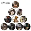 Fashion Steampunk Cats Paintings  8mm/10mm/12mm/18mm/20mm/25mm Round photo glass cabochon demo flat back Making findings ► Photo 1/6