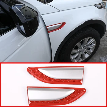 

2 Pcs Car ABS Red Fuel Tank Cap Cover Trim Replacement Accessories For Land Rover Discovery Sport 2015-2018