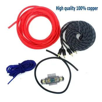 

High Quality 100% Copper Car Amplifier Audio Modified Wire Sets 10GA Subwoofer Line