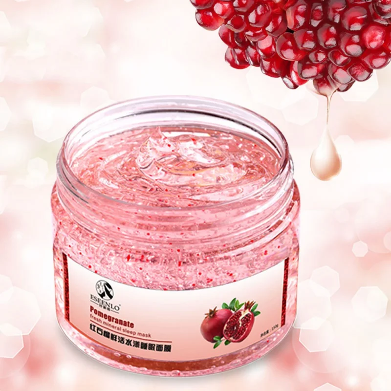 1pcs red pomegranate sleeping mask face care whitening dark spot