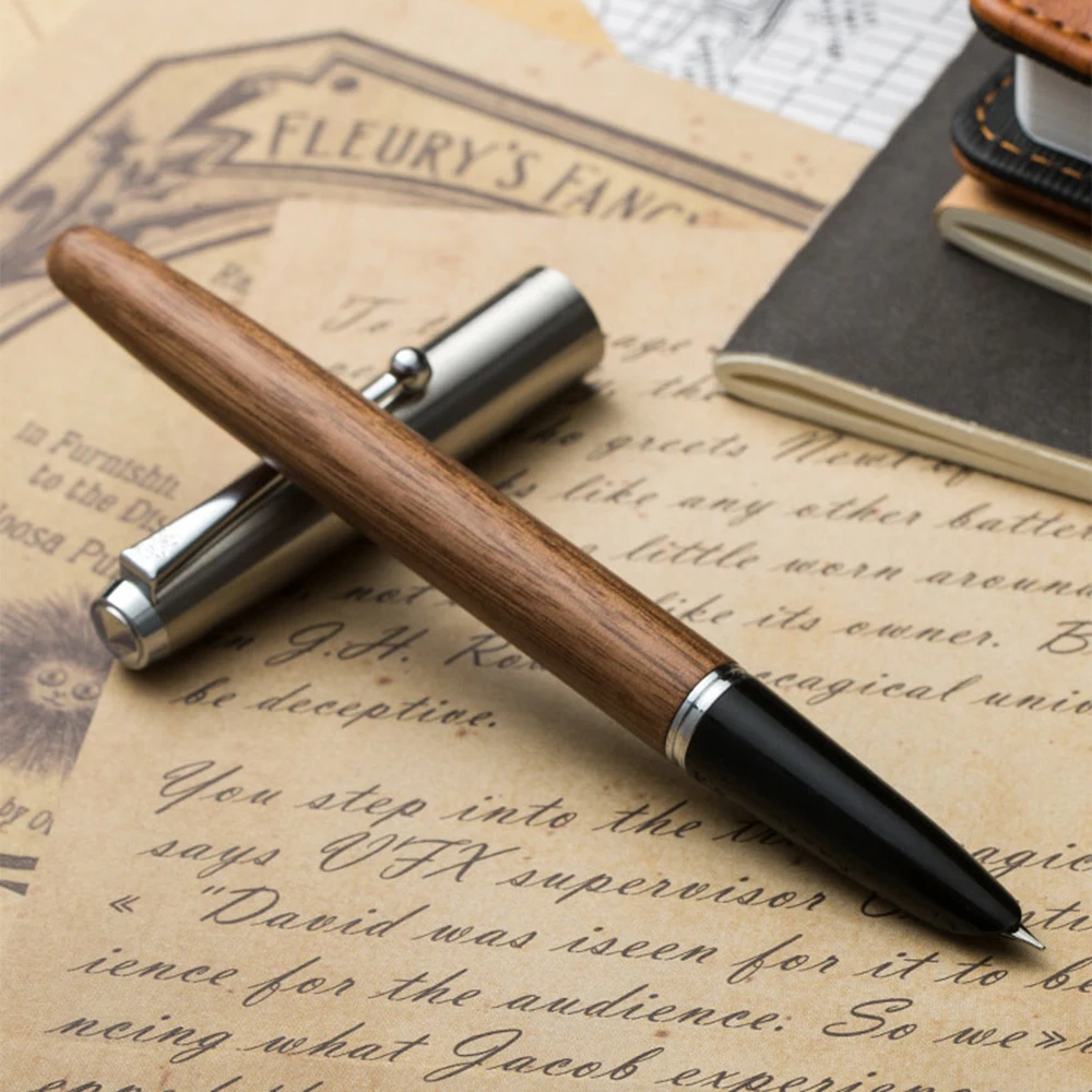 Высокое качество Jinhao 51A винтажная деревянная авторучка 0 5 мм 38 Тонкий перо
