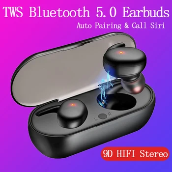 

Y30 Bluetooth 5.0 Earphones for Iphone Android in-Ear True Wireless Earbuds Waterproof TWS Headset Auto Pairing Display
