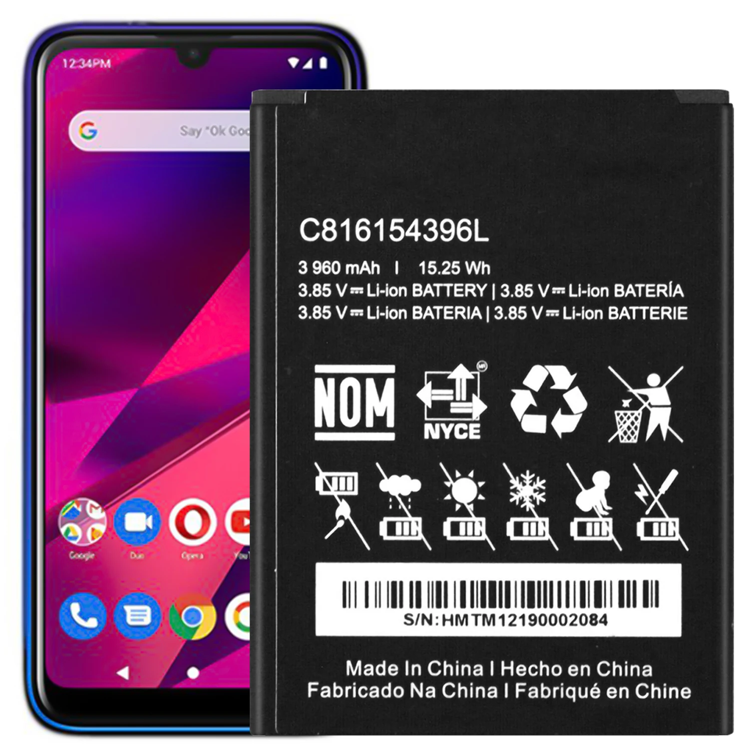 Аккумулятор C816154396L для BLU VIVO X6 V0570WW сменная Запасная часть | Мобильные телефоны и