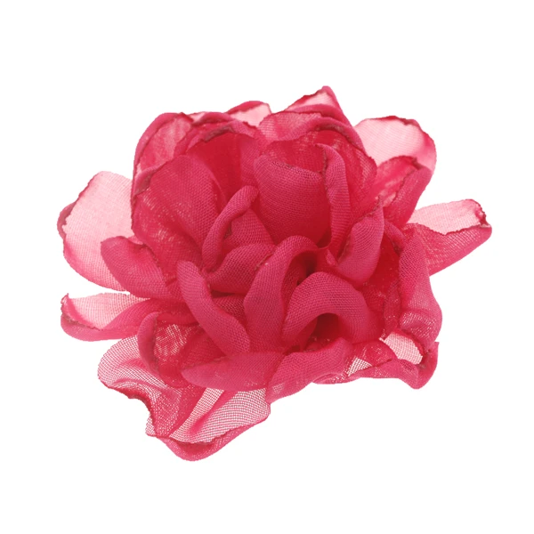 2hot pink 7 см бутик DIY Цветы Ткань-шифон, цветы без зажимов рождественские аксессуары свадебные Девушки аксессуары для волос 10 шт./лот - Цвет: 2hot pink