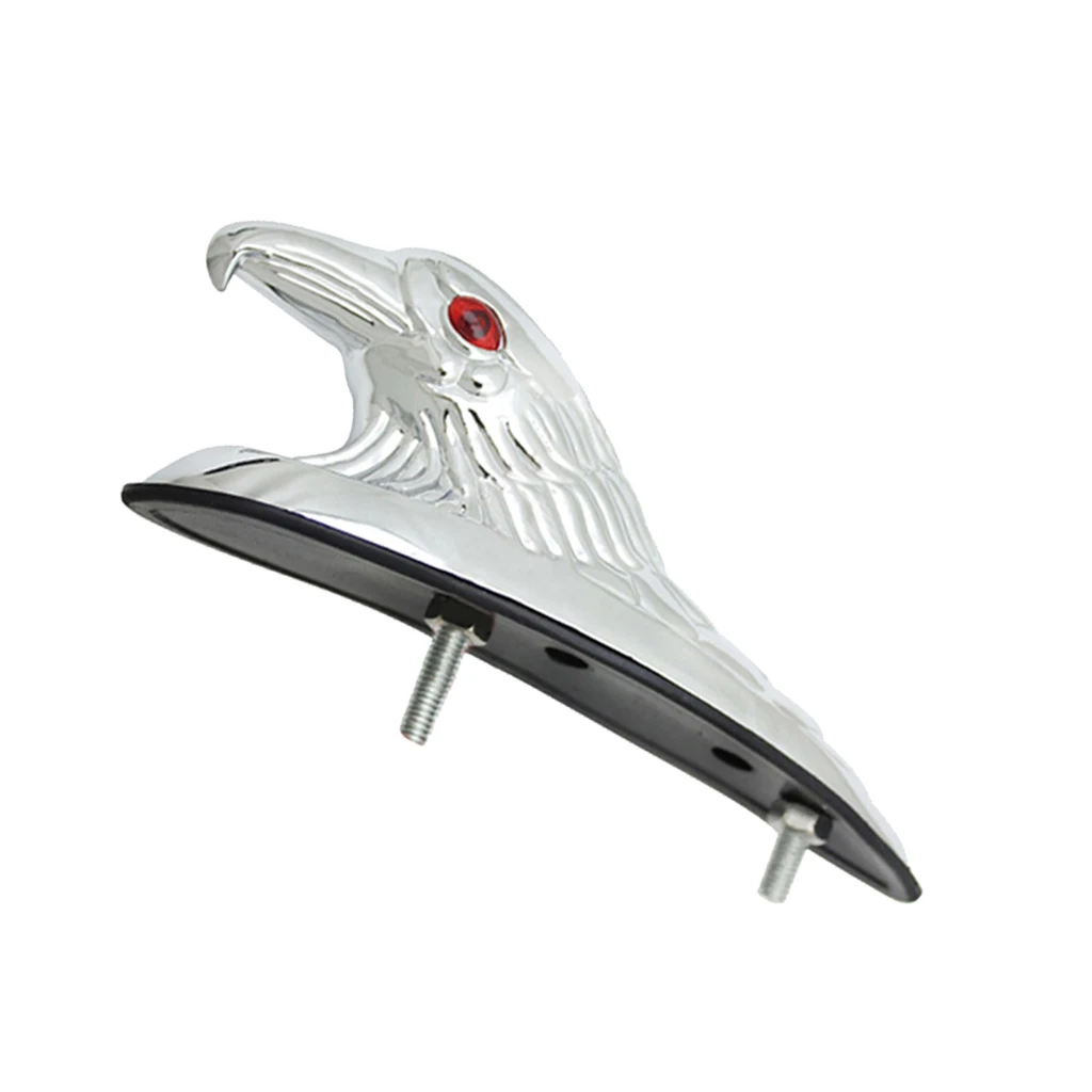 Motorcycle Accessories Chrome Eagle Head Ornament Statue Motorcycle Bike Mudguard Luminous motorcycle accessories