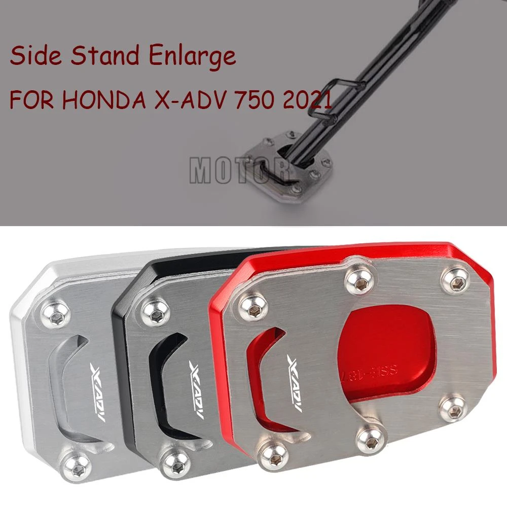 Motorcycle Foot Side Stand Extension Cnc Kickstand Plate Enlarge For Honda X Adv750 Xadv750 Xadv X Adv 750 21 Cnc Sidestand Stands Aliexpress